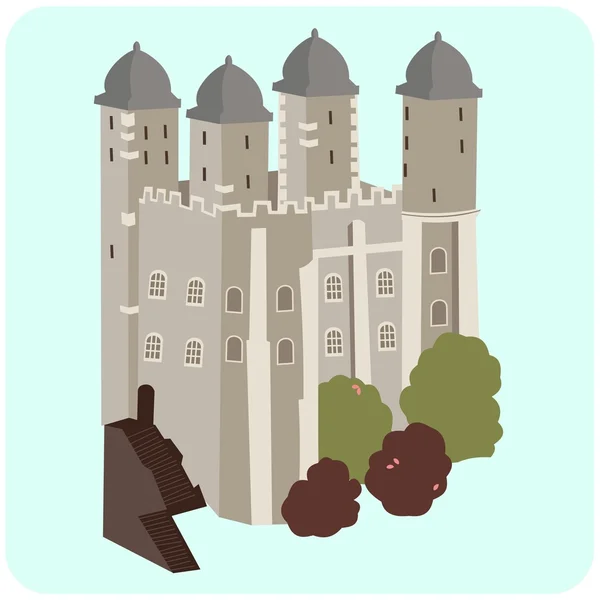 Illustration of Tower of London — Stock Vector