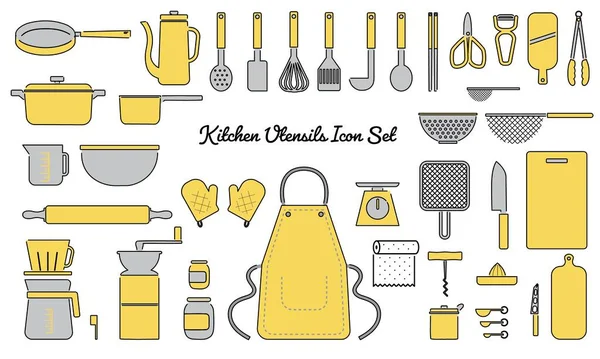 Illustrazione Vettoriale Dell Icona Dell Utensile Cucina — Vettoriale Stock