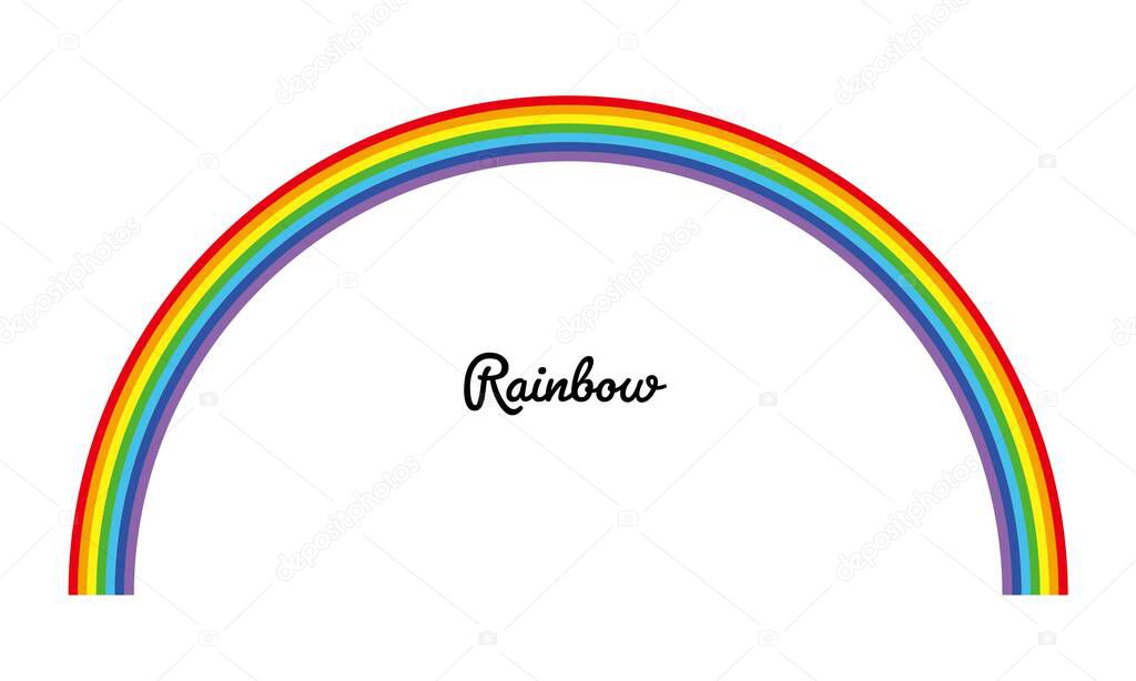 Illustration material of the vectors of the rainbow