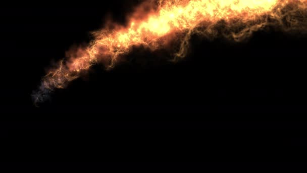 Effects Videók Röppályák Lángok Háttér Átlátszó — Stock videók