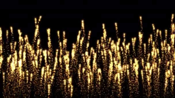 Sparkling Lot Fireworks Graphics — Stock Video