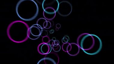 Hareket grafik arkaplanının ritmik halkası (arkaplan şeffaf)