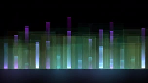 Eşitleyici Biçimli Hareket Grafik Materyali Arkaplan Şeffaf — Stok video