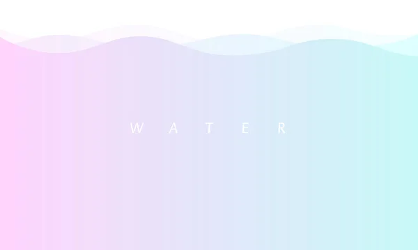 Refreshing Table Water Waves Graphic — Stock Vector