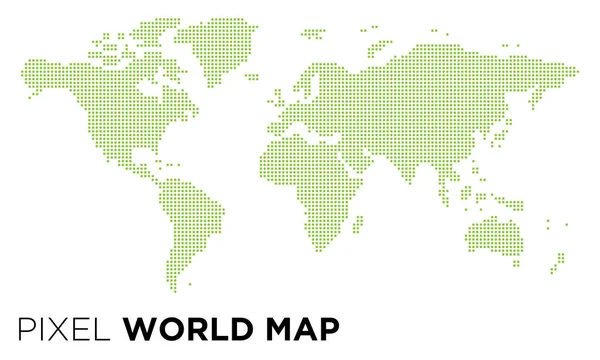 Mapa Světa Teček — Stockový vektor