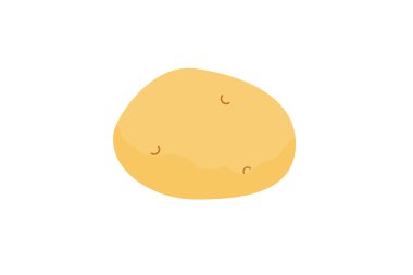 Basit ve şirin bir patatesin vektör çizimi