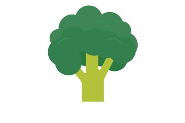 Basit ve sevimli brokoli vektör çizimi