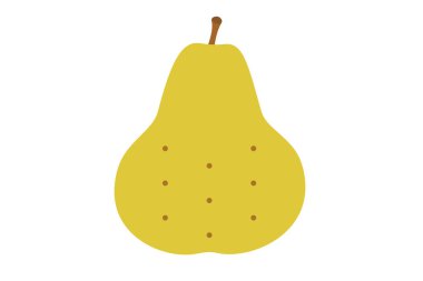 Basit ve şirin armudun vektör çizimi