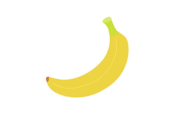 Illustration Vectorielle Banane Simple Mignonne — Image vectorielle
