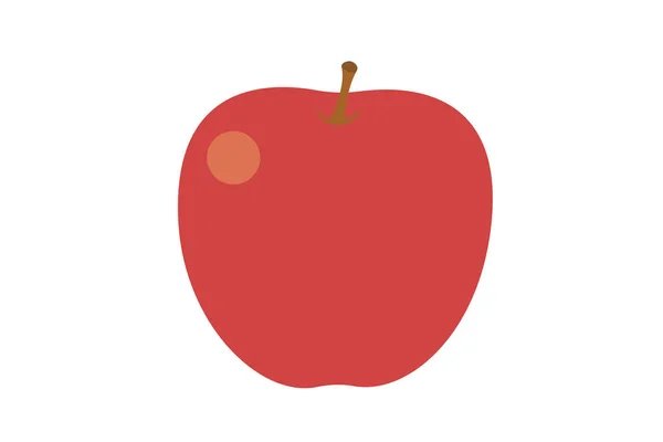 Ilustración Vectorial Manzanas Simples Lindas — Vector de stock