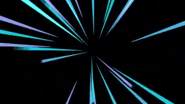Мультфільм Сенсорний Синій Промінь Випромінює Ефекти Масштабування Роздільна Здатність Прозорість — стокове відео