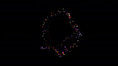 Dönerken dans eden taç yapraklarının videolarını seç (4K çözünürlük: arkaplan şeffaflığı)