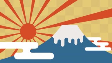 Japon manzara videoları: Mt. Fuji ve Gündoğumu