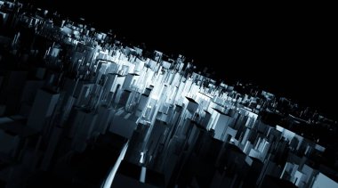 Dijital, yakın gelecekteki nesne grafiği (3B görüntüleme)