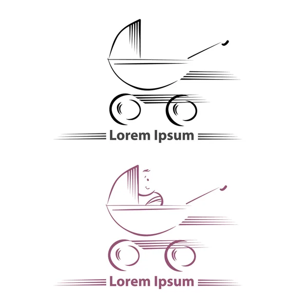 아기 로고 — 스톡 벡터