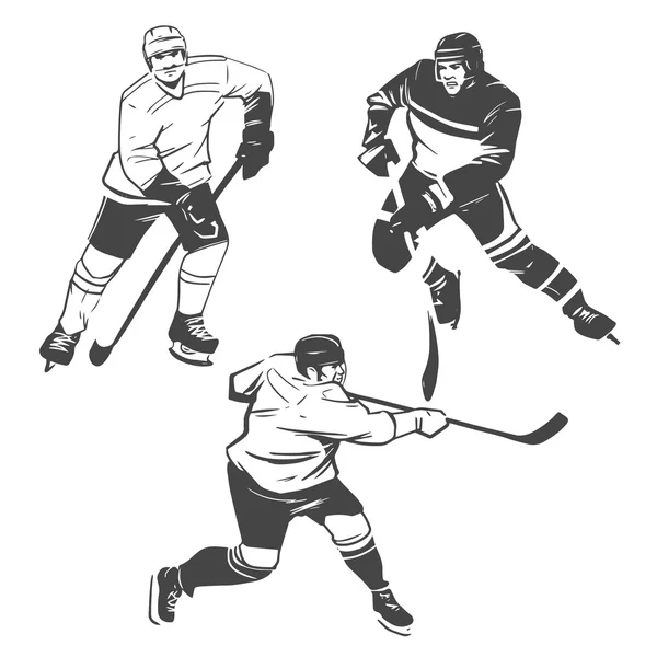 Ishockeyspillere – Stock-vektor