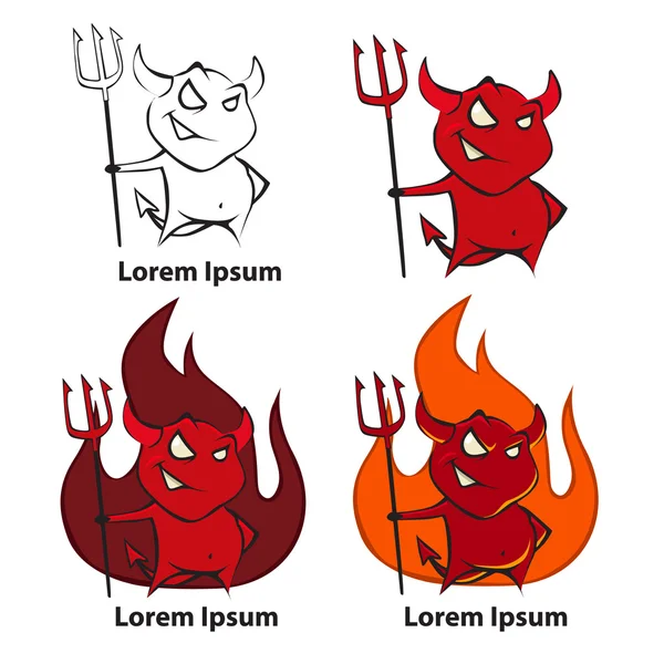 ロゴの悪魔 — ストックベクタ