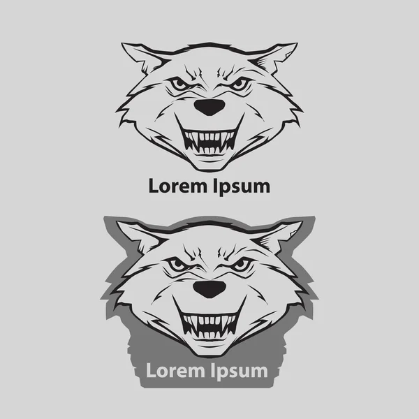 Logotipo wolf1 — Vetor de Stock