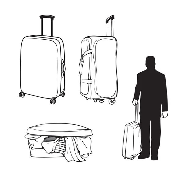 Conjunto de vetor de bagagem2 — Vetor de Stock
