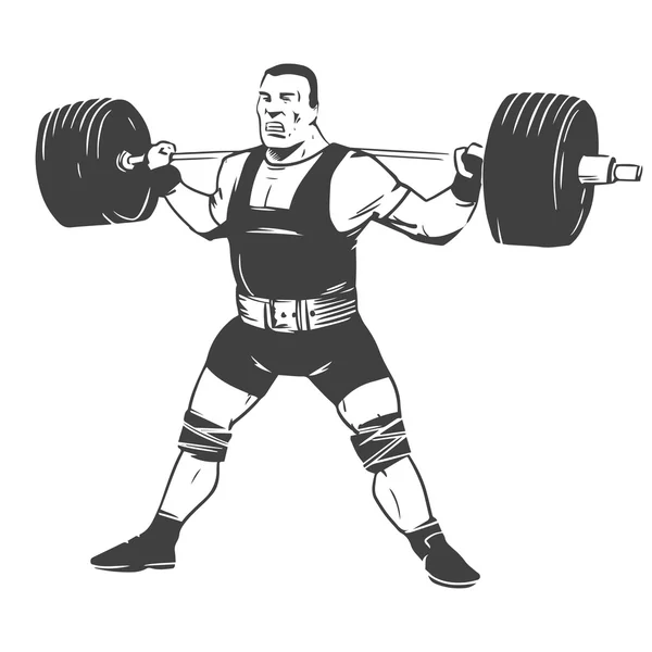 Powerlifting — Stock Vector