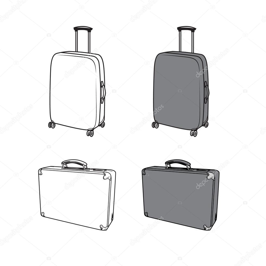 luggage vector set1