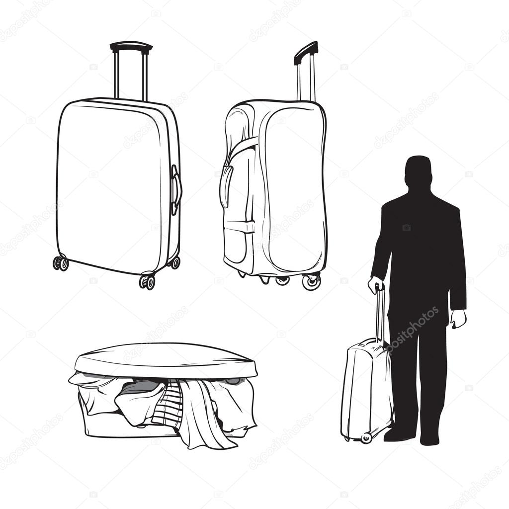 Luggage vector set2 Stock Illustration by ©evgenybornyakov 78128798