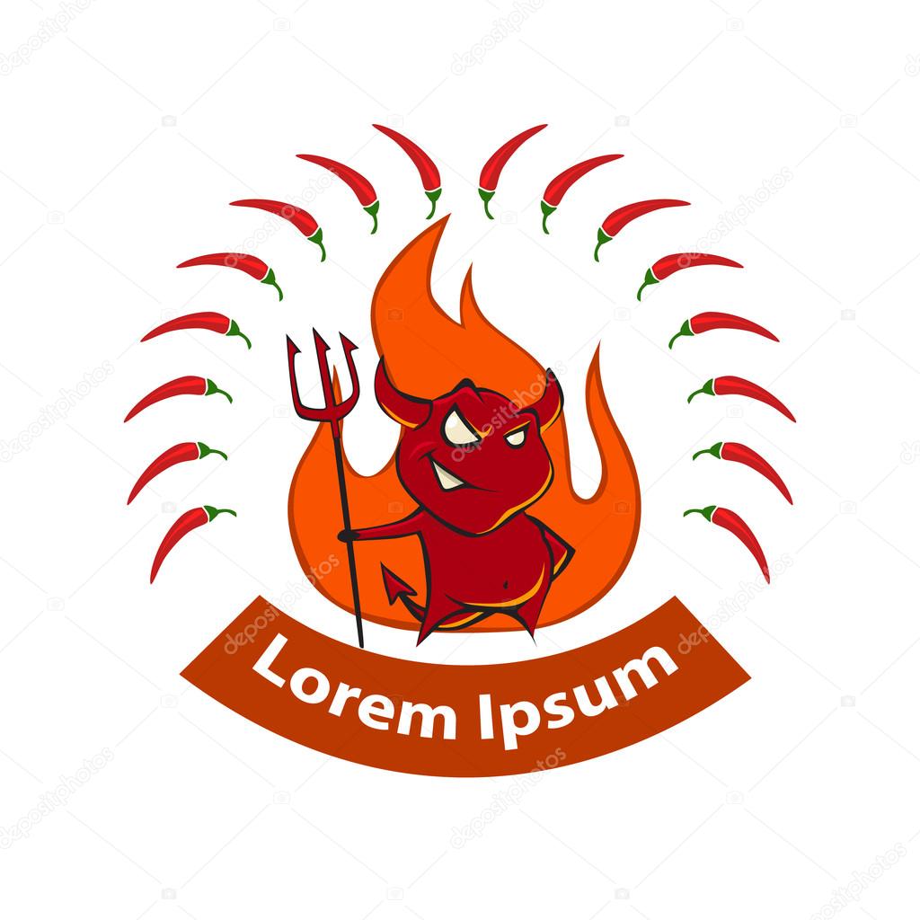 spicy food logo