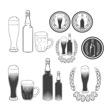 bira zanaat tasarım öğeleri şişe