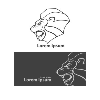 Aslan baş profil öğeleri