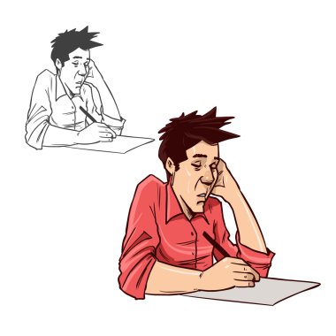 adam bir şey yazmak