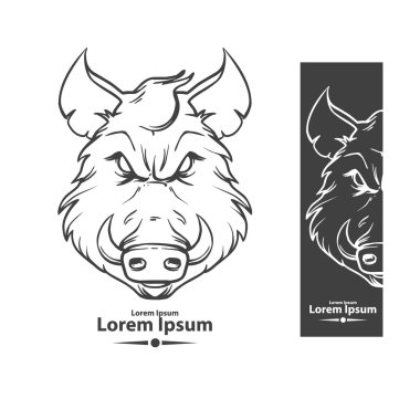 yaban domuzu kızgın logosu