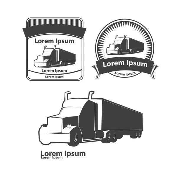 Φορτηγό μεταφοράς λογότυπο — Διανυσματικό Αρχείο