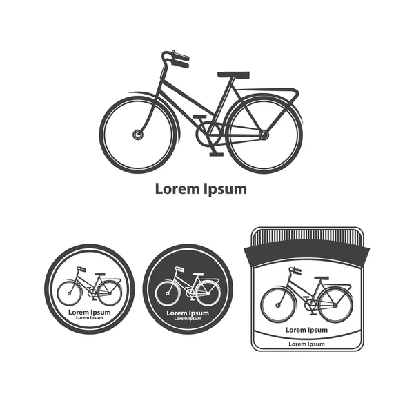 Cykel-logotypen resten — Stock vektor