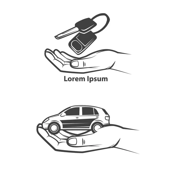 Ενοικίαση αυτοκινήτων logo3 — Διανυσματικό Αρχείο