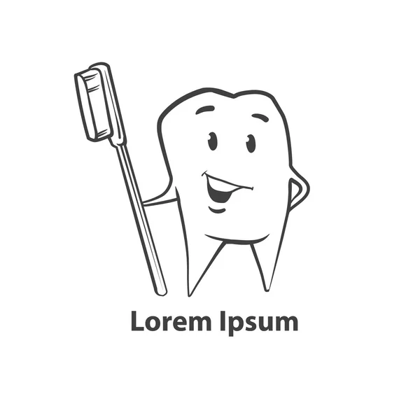 Tooth cartoon image — Stock Vector