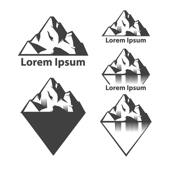 Λογότυπο υπόλοιπο βουνό — Διανυσματικό Αρχείο