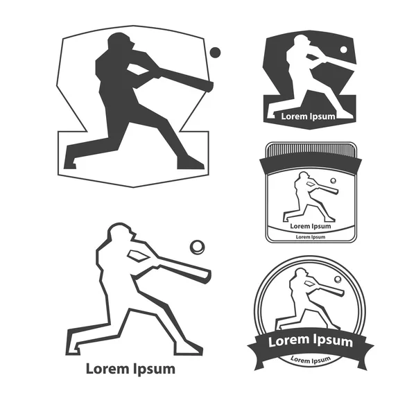 Honkbal logo sport — Stockvector