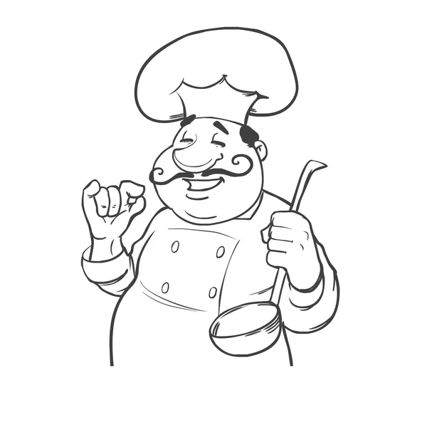 厨师滑稽意大利 — 图库矢量图片