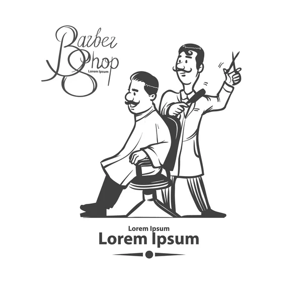 Barber shop situace — Stockový vektor