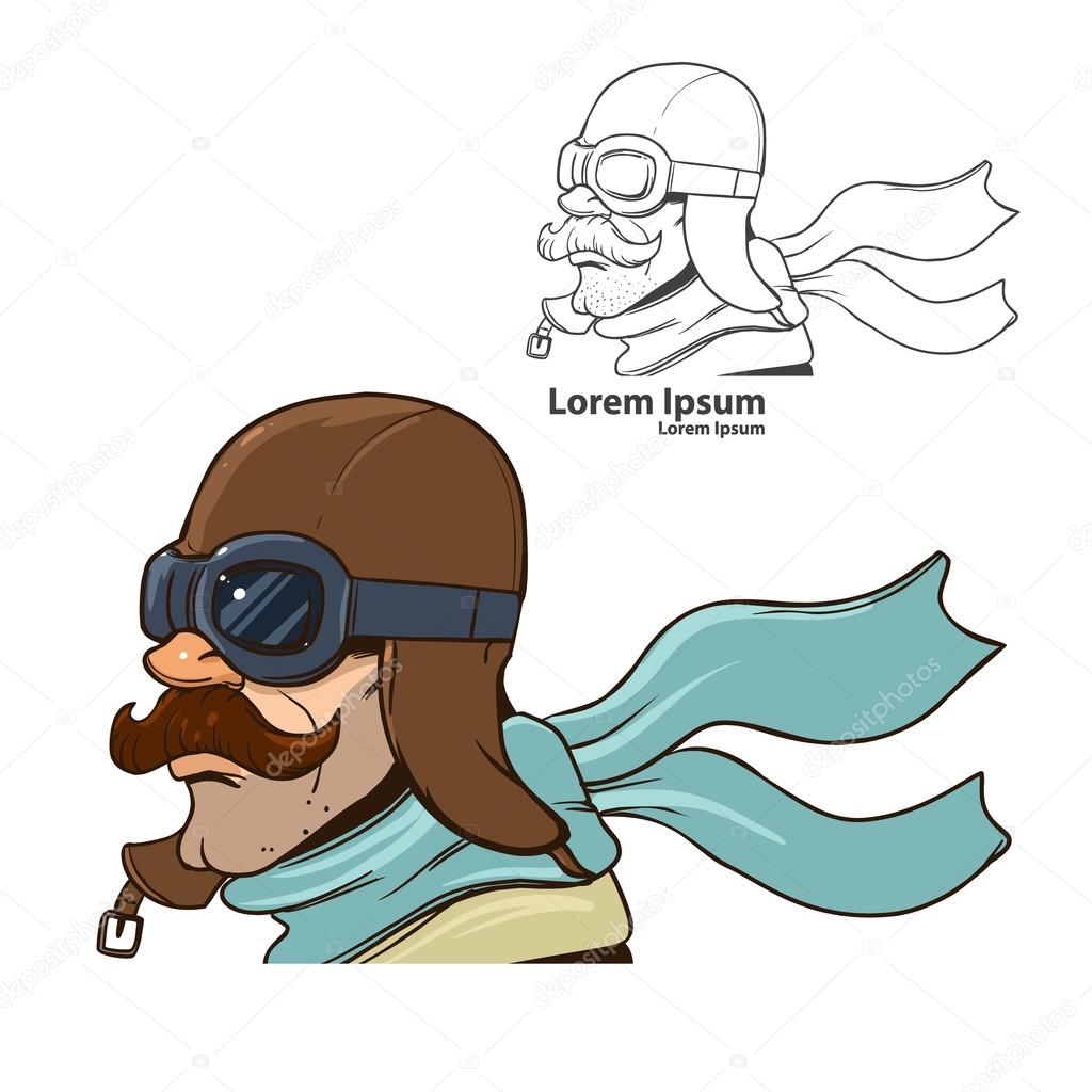 Pilot profile cartoon Stock Vector Image by ©evgenybornyakov #99075432 Pilot profile cartoon Stock Vector Image by ©evgenybornyakov #99075432