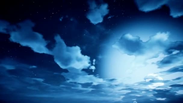 Karanlıkta bulutların yakın çekimi — Stok video