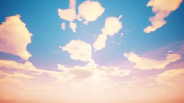 Група хмар в небі — стокове відео