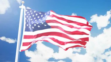 Bir bayrağın yakın çekimi