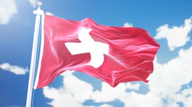 Bir bayrağın yakın çekimi