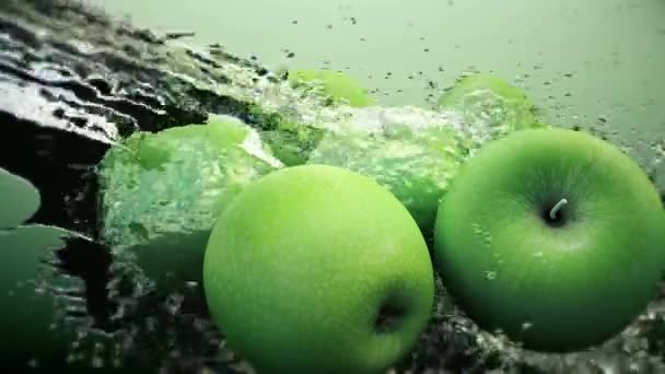 Una manzana verde — Vídeos de Stock