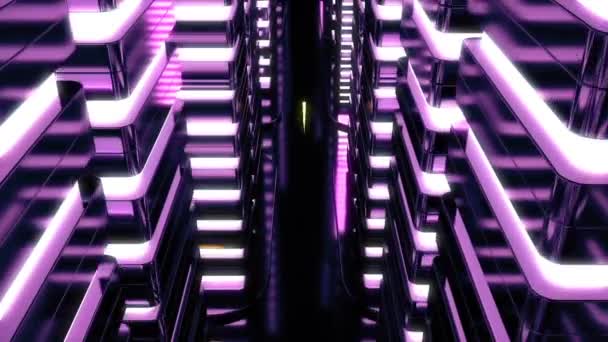 Řada purpurového světla — Stock video