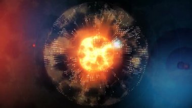 Parlak bir ışığa yakın çekim