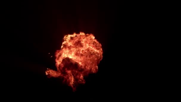 Yangının bulanık bir fotoğrafı. — Stok video