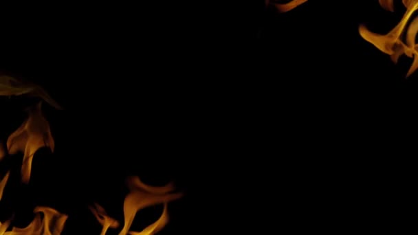 En närbild av en brand — Stockvideo
