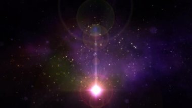 Gece gökyüzünün bulanık bir görüntüsü.